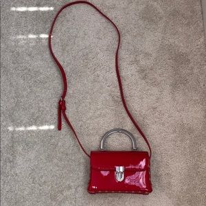 Forever 21 Red Studded Patent Crossbody